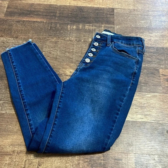 KanCan raw helm button fly high rise size - Picture 1 of 5